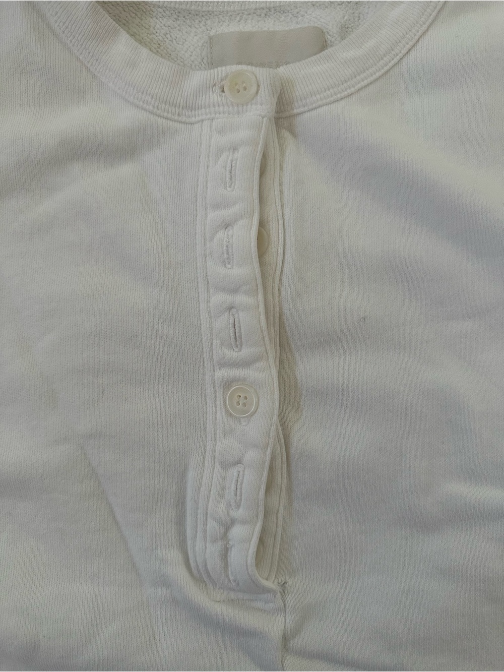 Citizens Of Humanity White Terry Pullover Sweatshirt cut off distressed - Picture 7 of 8